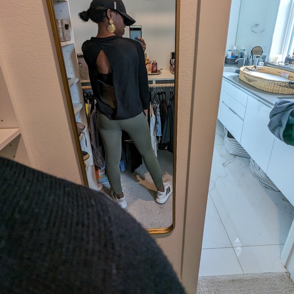 Lululemon Open Back Sweater
